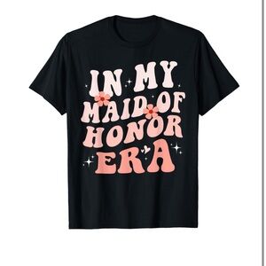 In My Maid of Honor Era Groovy Bridesmaid Wedding Party Cute T-Shirt
